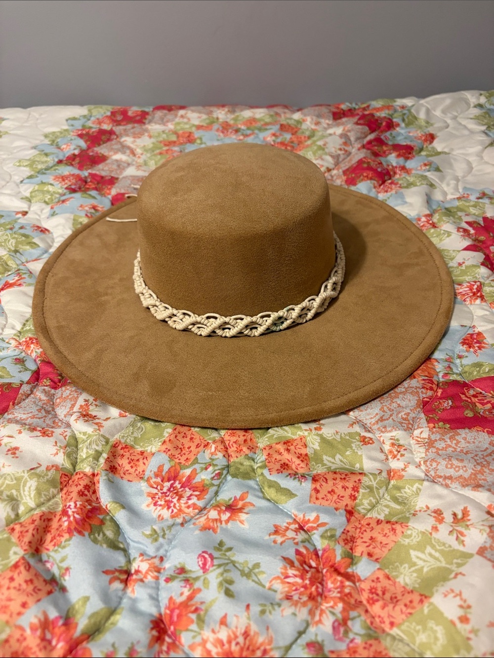 Woman’s Tan Hat New without tags